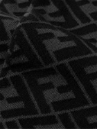 Fendi - Logo-Jacquard Cotton-Blend Socks - Black