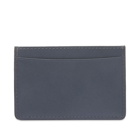 A.P.C. Men's Andre Smooth Leather Card Holder in Steel Grey