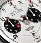 Bremont - MKII Jaguar 43mm Stainless Steel and Leather Watch, Ref. No. MK11/WH - White
