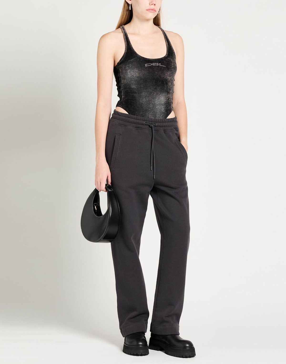 Diesel Womens Bodysuit Charcoal