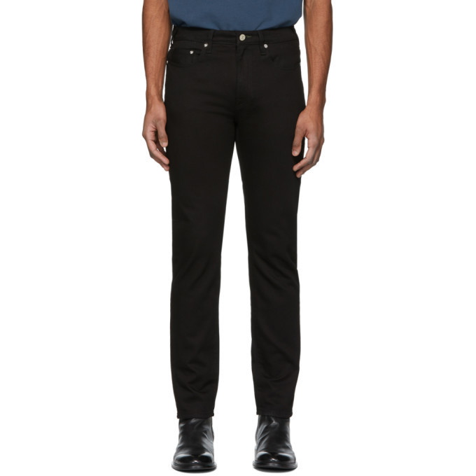 Photo: PS by Paul Smith Black Stretch Slim-Fit Jeans