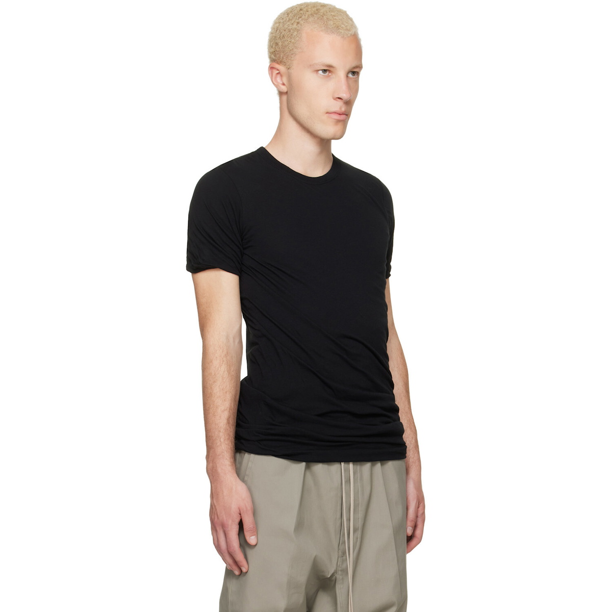 Rick Owens Black Tower Double S/S T-shirt