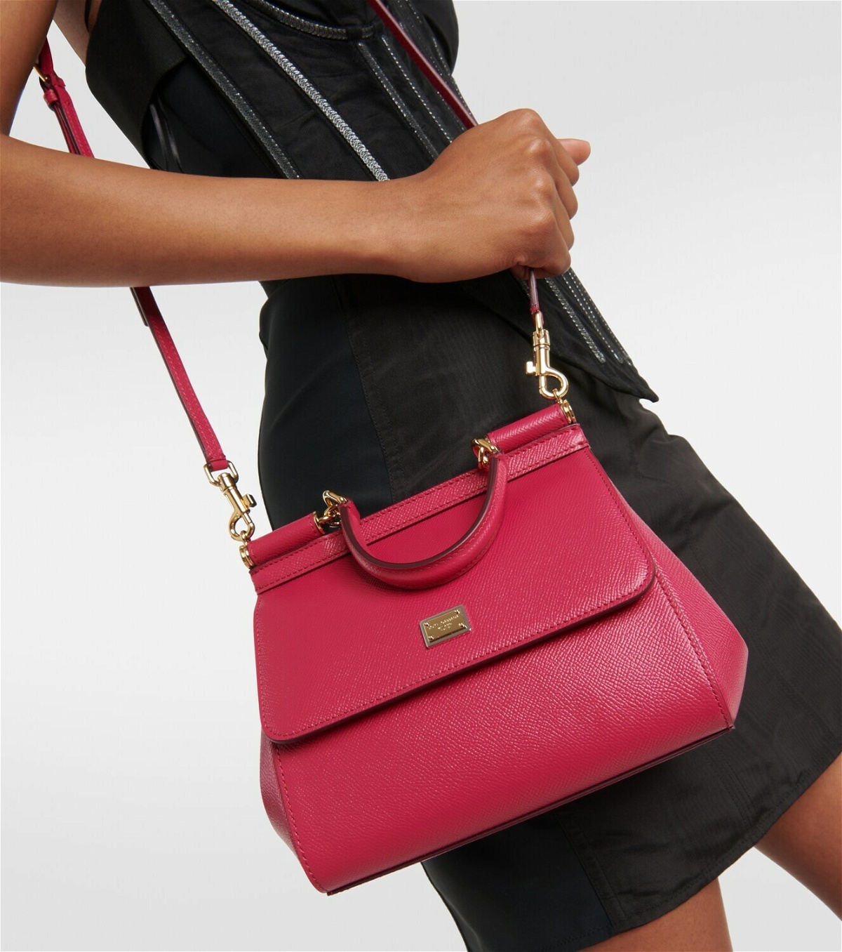 Dolce&Gabbana x Kim Sicily Small leather shoulder bag Dolce & Gabbana