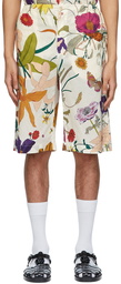 Gucci Off-White Cotton Shorts