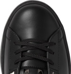 Valentino - Valentino Garavani Rockstud Untitled Leather Sneakers - Men - Black