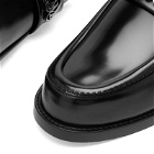 Alexander McQueen Men's Seal Logo Loafer in Black/Gunmetal