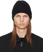 Y's For Men Black Knit Beanie