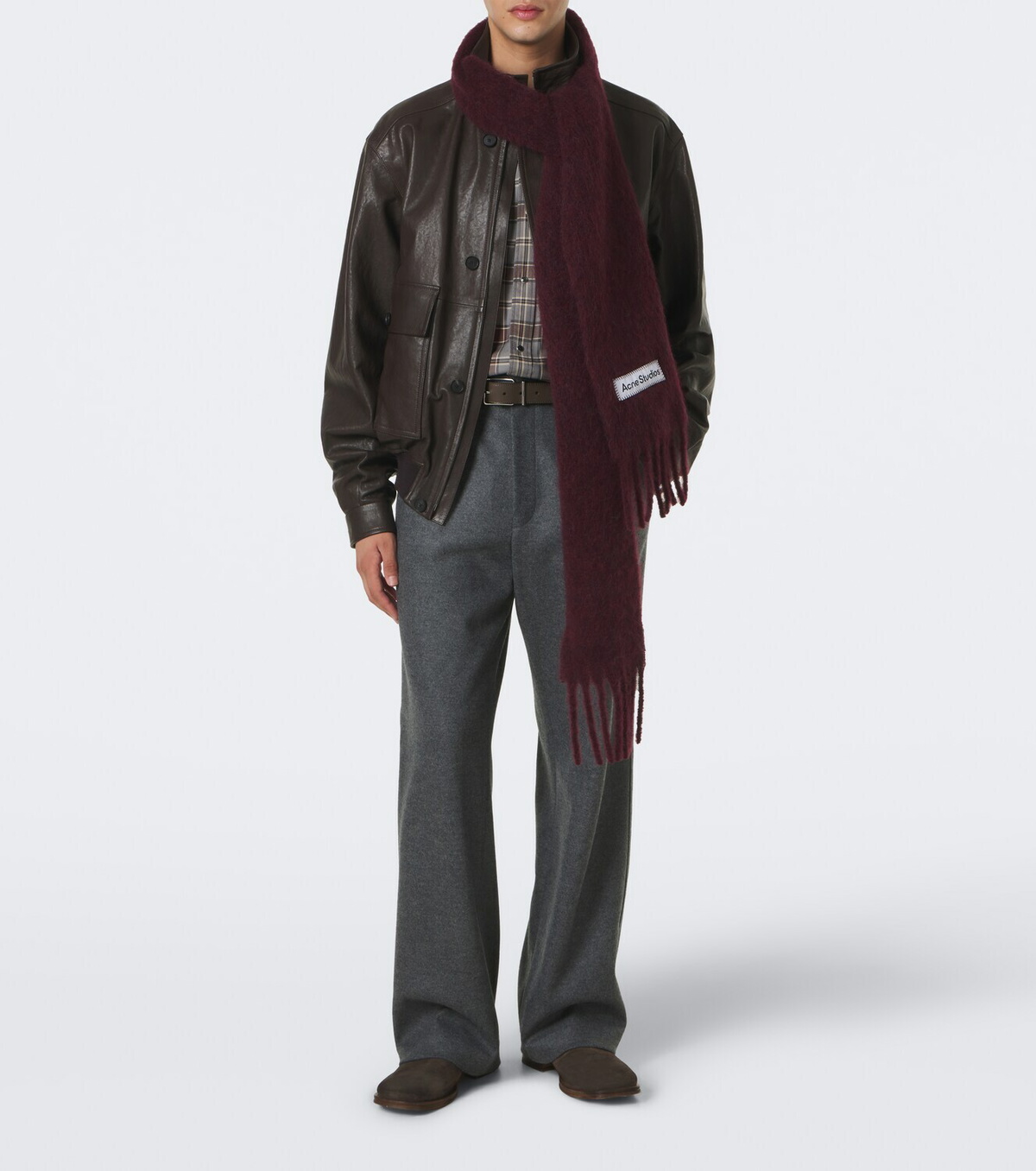 Acne Studios Alpaca, wool, and mohair-blend scarf