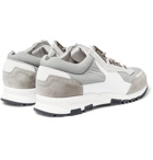 Lanvin - Leather, Suede and Shell Sneakers - Men - Gray
