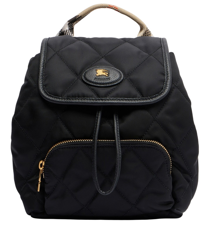 Photo: Burberry Mini leather-trimmed backpack
