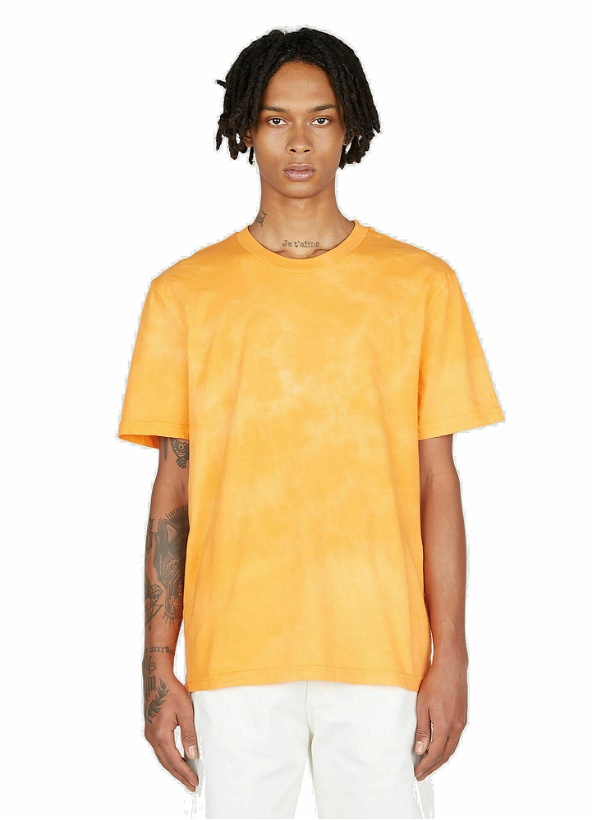 Photo: NOTSONORMAL - Splashed Short Sleeve T-Shirt in Orange