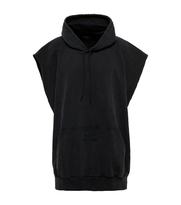 Photo: Balenciaga - 3B Sport sleeveless cotton hoodie