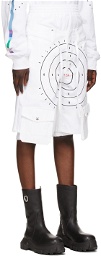 Hood by Air White Layered 'Veteran' Shorts