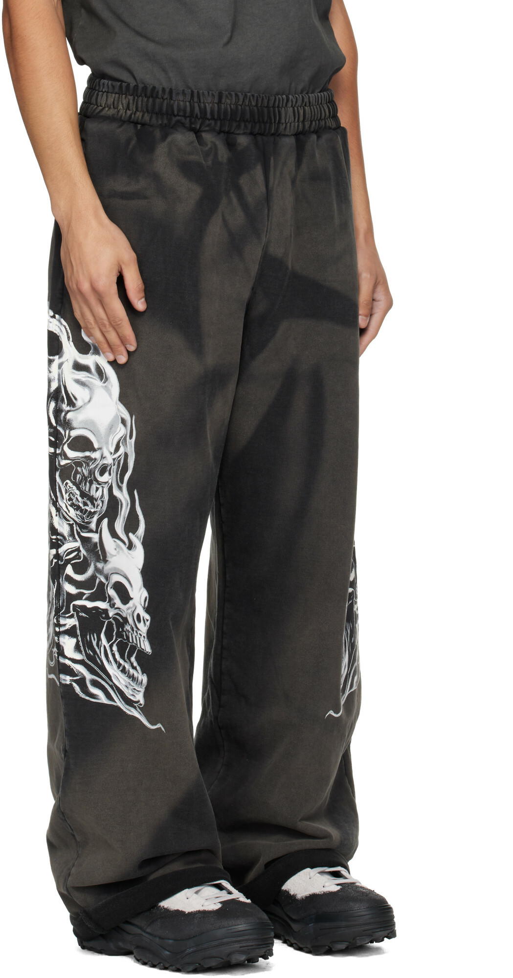 Thug Club Black Six Riding Skull Sweatpants