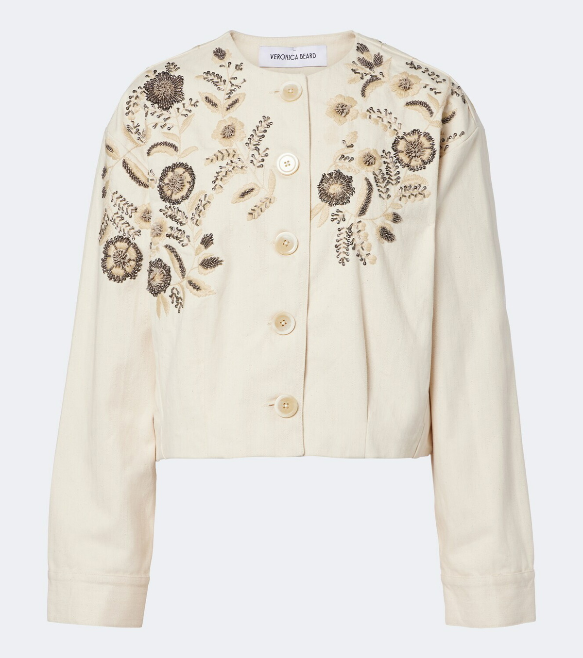 Veronica Beard Emeren embroidered cotton jacket
