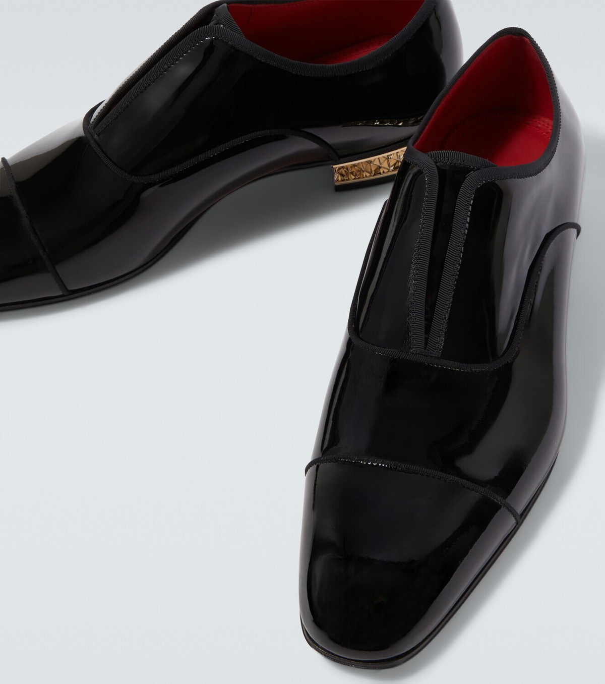 Christian Louboutin Alphamale Rocks patent leather Derby shoes