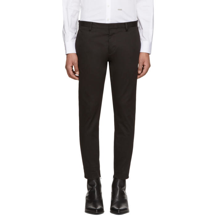 Photo: Dsquared2 Black Skinny Dan Trousers