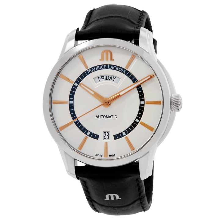 Photo: Maurice Lacroix Pontos Automatic Silver Dial Watch PT6358-SS001-230-2