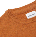 Norse Projects - Sigfred Mélange Brushed-Wool Sweater - Orange