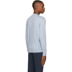 Ermenegildo Zegna Blue Premium Cotton Sweater