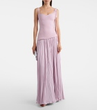 Marmar Halim Ana crêpe and chiffon gown