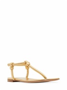 GIANVITO ROSSI - 5mm Metallic Leather Flat Thong Sandals