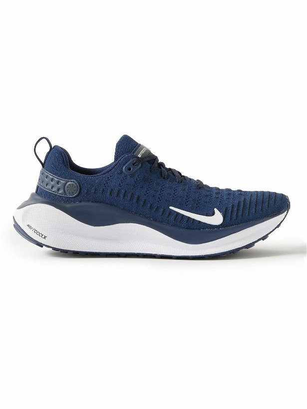 Photo: Nike Running - React Infinity Run 4 Flyknit Sneakers - Blue