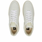 Veja Men's V-90 Organic Leather Sneakers in Extra White/Black