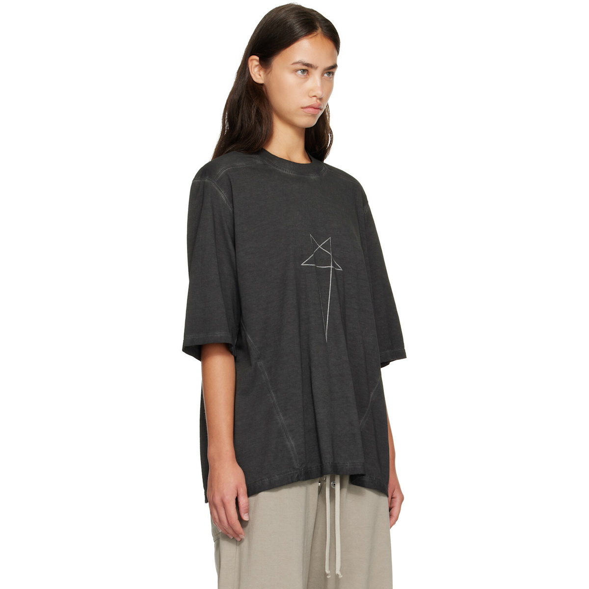 Rick Owens DRKSHDW Black Tower Walrus T-shirt