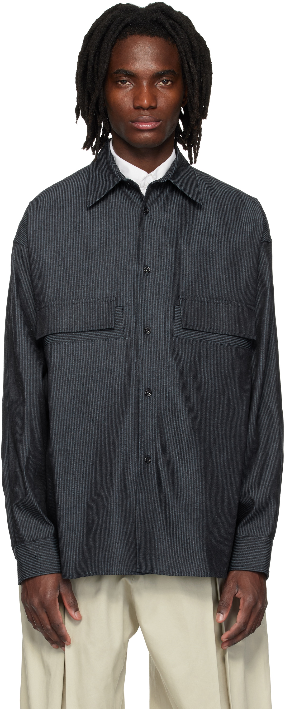 SAGE NATION Blue Vincent Denim Shirt