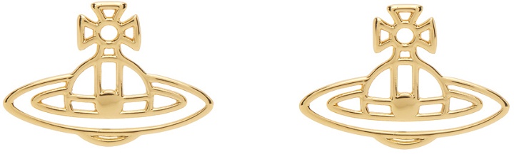 Photo: Vivienne Westwood Gold Thin Lines Flat Earrings