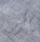 Incotex - Slim-Fit Puppytooth Linen Shirt - Blue