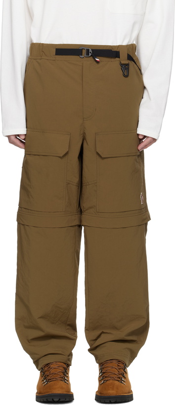 Photo: Moncler Grenoble Khaki Sportivo Zip-off Cargo Pants