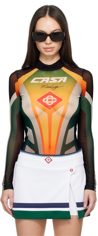 Photo: Casablanca Black 'Casa Racing' Bodysuit