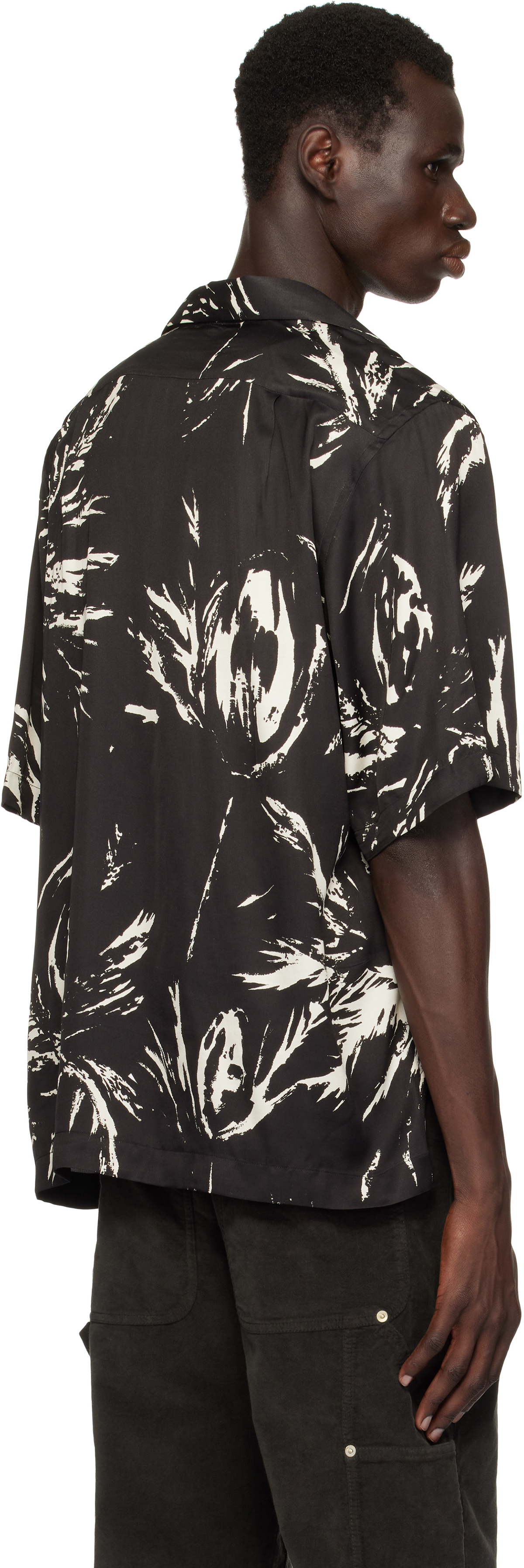 Wales Bonner Black Highlife Bowling Shirt