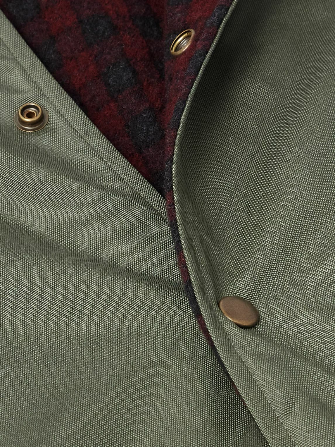 Maison Margiela - Reversible Checked Virgin Wool Parka - Green