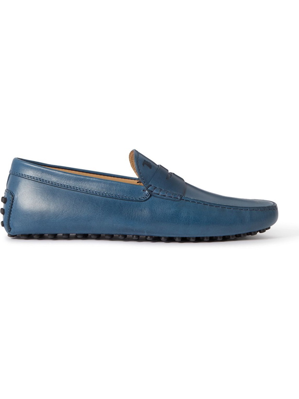 Photo: Tod's - Gommino Full-Grain Leather Driving Shoes - Blue
