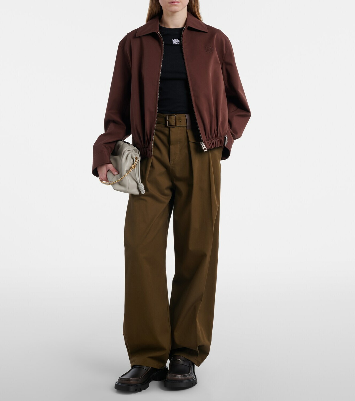 Loewe Anagram cotton-blend T-shirt