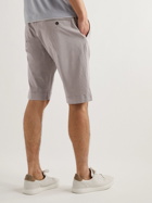 Canali - Straight-Leg Lyocell-Blend Drawstring Shorts - Gray
