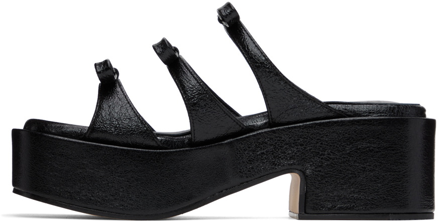 Marge Sherwood Black Ribbon Sandals