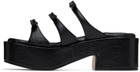 Marge Sherwood Black Ribbon Sandals