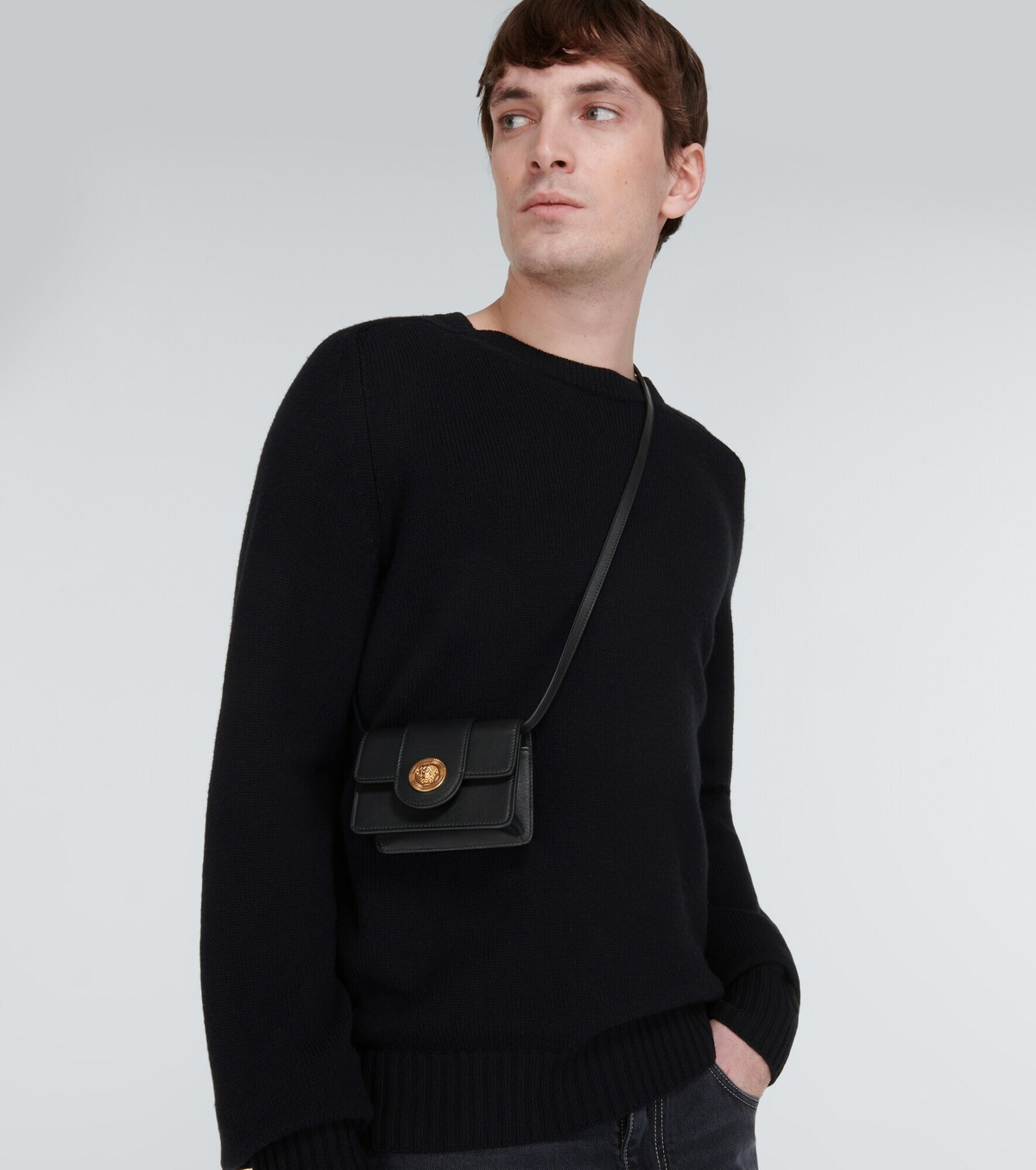 【VERSACE】送料/関税込 Medusa Biggie crossbody bag MINI Versace - Medusa Biggie Mini leather crossbody bag Versace