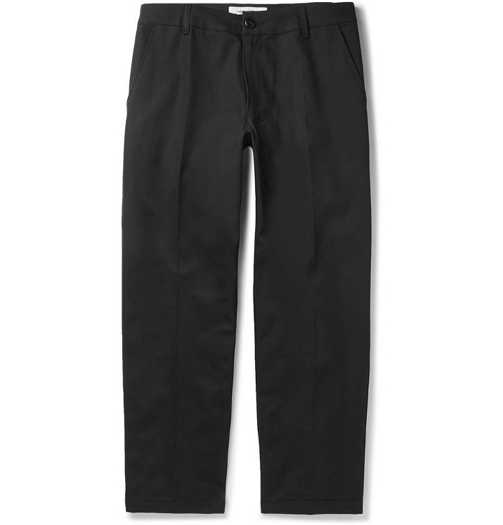Photo: Noon Goons - Black Slim-Fit Cotton-Twill Trousers - Black