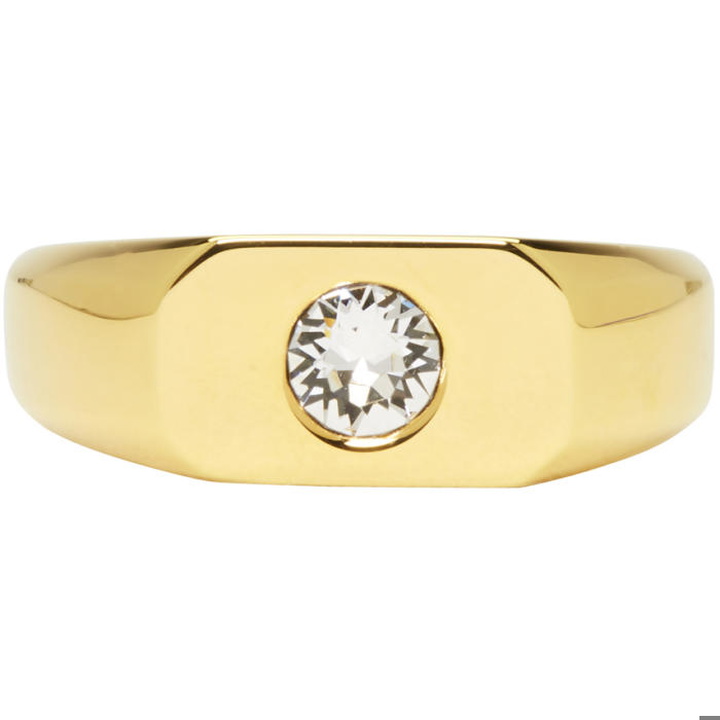Photo: Balenciaga Gold Stone G Ring