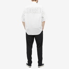 Neighborhood Men's Dolmansleeve Logo Short Sleeve Shirt in White