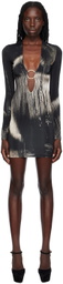Louisa Ballou Black Helios Minidress