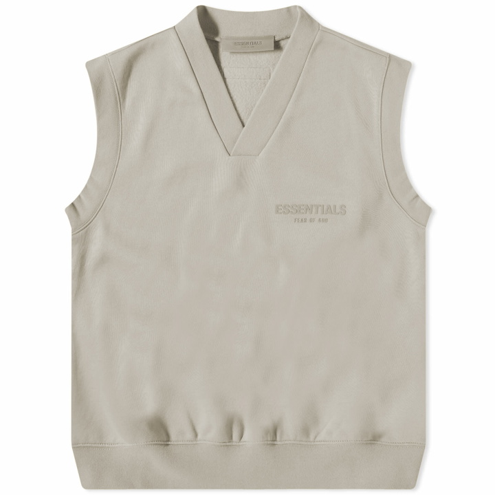 Photo: Fear of God ESSENTIALS Women's Pullover V-Neck Vest in Seal