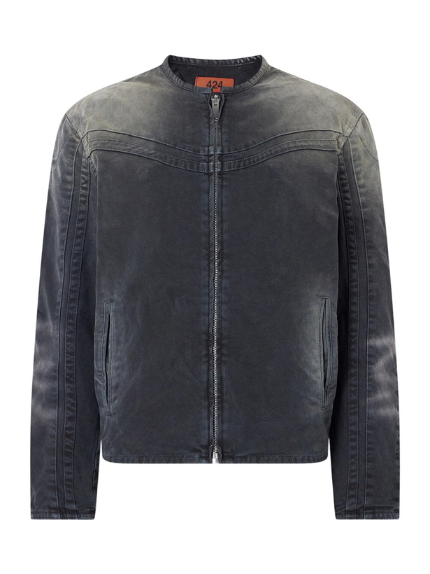 Photo: 424 - Tokyo Cotton-Canvas Jacket - Black