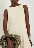 Khaite Mags Bouclé Mini Dress Natural
