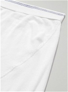 Schiesser - Friedrich Ribbed Organic Cotton-Jersey Boxer Briefs - White